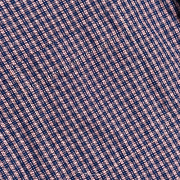 Spier & Mackay Dress Shirt Purple Check Long Sleeve Button Down Cotton 16 Large - Picture 6 of 12